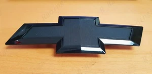 New Gloss Black Front Bowtie Emblem Only For 2016 - 2018 GM Silverado 1500 - Picture 1 of 6