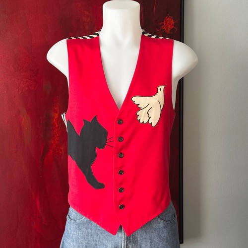 MOSCHINO CHEAP e CHIC gilet uomo cotone La Gabbianella e il Gatto taglia 52