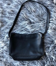 Vintage SPORTCOACH black Leather Purse Handbag Crossbody