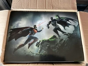 Microsoft Xbox 360 Injustice Gods Among Us Battle Edition Fight Stick & Box Rare - Picture 1 of 6