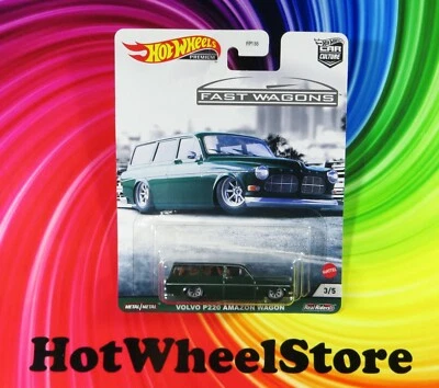 Hot Wheels Premium FAST WAGONS VOLVO P220 AMAZON WAGON Real Riders M5-042521 Foto 1 de 4