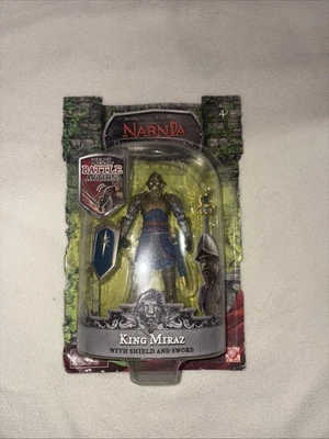 Figura de acción Chronicles of Narnia Prince Caspian King Miraz con escudo espada nueva en paquete Foto 1 de 2