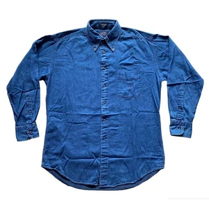 Chaps Ralph Lauren Dress Shirts Button Up Shirt Dark Blue Mens 15.5 32/33 - Picture 1 of 8