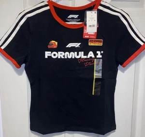Fórmula 1 Racing Division Unisex Niños Negro Rojo Borde Talla Pequeña F1 Pit Crew - Imagen 1 de 4