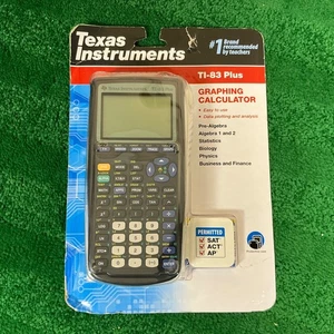 Texas Instruments TI-83 Plus Graphing Calculator New Factory Sealed + Batteries - Picture 1 of 7