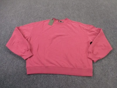 Sudadera All Saints Mujer M Rosa Ligera Pullover Logo Dino Informal NUEVA Foto 1 de 4