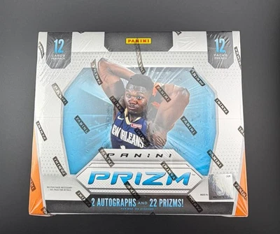 2019 20 Panini Prizm Basketball HOBBY BOX Factory Sealed 12 Packs 2 AUTO - Image 1 of 3