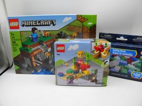 LEGO Minecraft - Set of 2 # 21164 and # 21166 Building Kit Playset 248pcs and 92