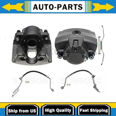 Pinza de freno delantera con mangueras lado conductor pasajero se adapta a Dodge Caravan 3,3 L_ Foto 1 de 4