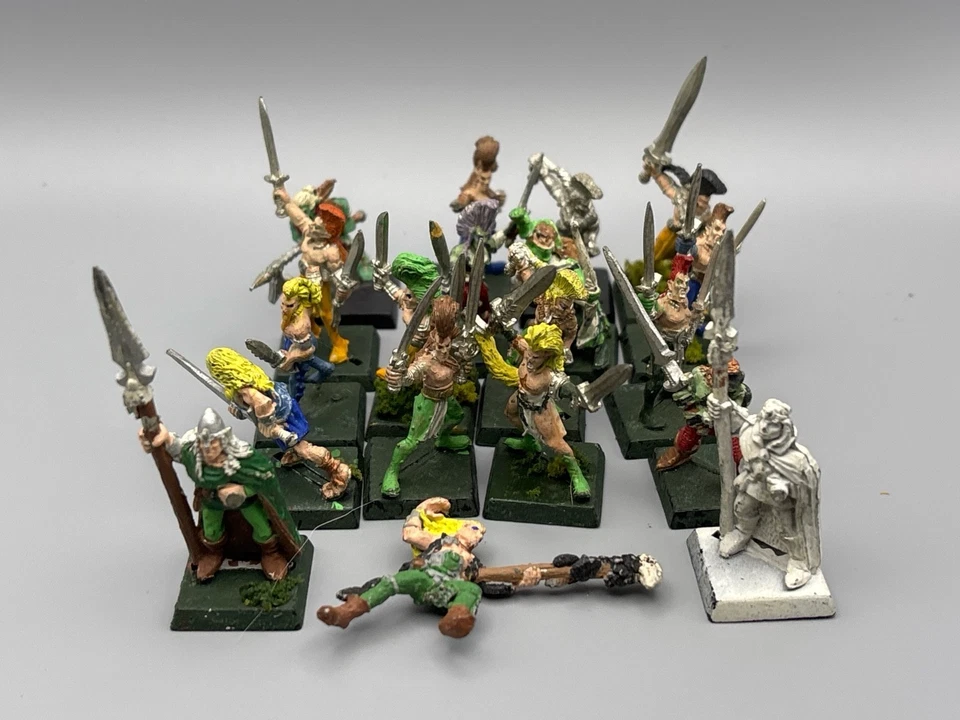 Warhammer Fantasy Wood Elf Wardancers x19 Jes Goodwin OOP Metal – Rare - Image 1 of 1