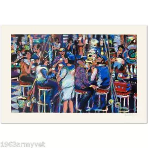Bar At End Of The Pier S/N Limited Edition Serigraph CAROLINA BEACH ART - Picture 1 of 2