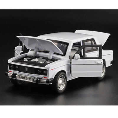 1/32 VAZ Lada 2106 Modellauto Diecast Spielzeug fur Kinder Junge Geschenke Weiß - Bild 1 von 4