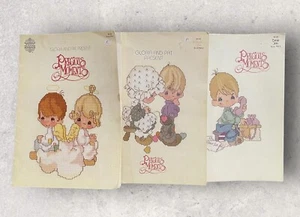 Vintage Precious Moments Counted Thread Cross Stitch Books PM-1, 2, 3, 1980-1982 - Picture 1 of 13