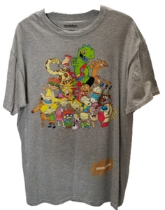 NICKELODEON T-SHIRT ASSORTED CHARACTERS MULTI-COLORS UNISEX SIZE LG # 3885 - Picture 1 of 6
