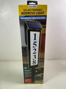Sensor Brite Solar Powered Address Light LED House Number Sign - Picture 1 of 9