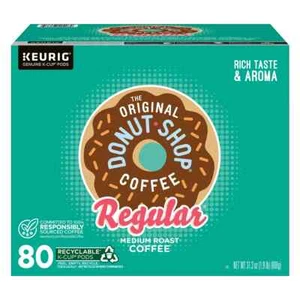 The Original Donut Shop Coffee Regular Medium Roast 80 Pod Keurig K-Cup FRESH... - Picture 1 of 9