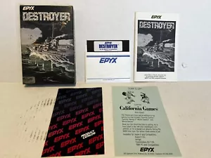 Destroyer Game EPYX Combat Simulation Manual Floppy 1986 Big Box Catalog IBM PC - Picture 1 of 5