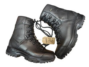 LOWA German Army SF Issue Black Leather GoreTex Vibram Boots Size 6.5 UK #746 - Picture 1 of 5