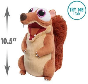 Just Play The Ice Age Adventures of Buck Wild Baby Scrat 10.5" Talking Plush Toy - Picture 1 of 5