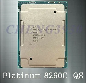 Intel Xeon Platinum 8260c srf9f 2.3ghz QS LGA3647 server processor CPU - Picture 1 of 1