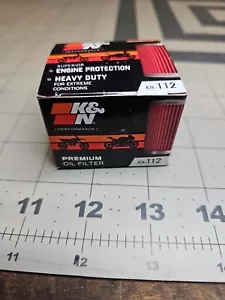 K&N Oil Filter #KN-112 for Honda/Kawasaki/Suzuki/Gas Gas - Picture 1 of 3