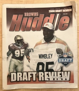 2006 Draft Review Cleveland Browns Huddle periódico Wimbley/Jackson/Harrison/Vic - Imagen 1 de 11