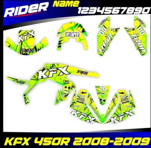 Kawasaki Kfx 450r 2008 a 2014 decals graphics kit stickers - Picture 1 of 1