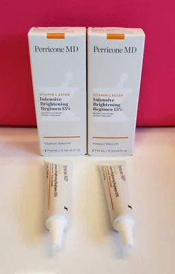 2x Perricone MD Vitamina C Éster Intensivo Régimen Iluminador 15% 0.34 OZ CADA UNO Foto 1 de 4