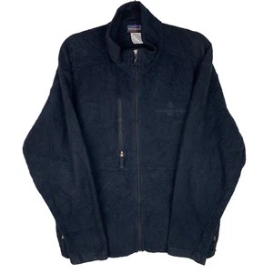 Pullover polar negro con cremallera completa Synchilla marca Patagonia para hombre talla XL - Imagen 1 de 15