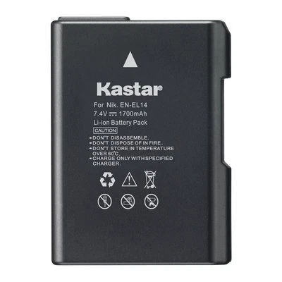 1x Batería Kastar para Nikon EN-EL14 Coolpix P7000 DSLR D3100 D3200 D5100 D5200 Foto 1 de 3