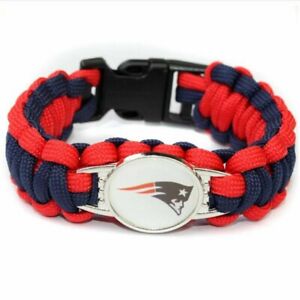 New England Patriots NFL Paracord Bracelet NEW Free Shipping!!