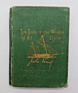 The Tour of the World In 80 Days by Jules Verne (1874, 1st Edition) Osgood - Picture 1 of 7