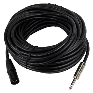 Cable macho macho de 3 pines XLR de 50 ft a 6,35 mm 1/4" enchufe estéreo blindado para guitarra - Imagen 1 de 11