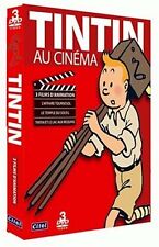 Tintin au cinéma 3 DVD -L'affaire Tournesol/Le Temple du Soleil/Le lac aux..NEUF