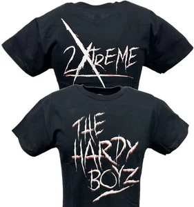 Hardy Boyz Matt Jeff 2Xtreme Mens Black WWF T-shirt - Picture 1 of 6