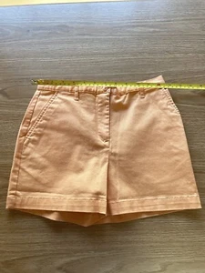 Talbots girls size 10 orange shorts, zip front with button and pockets - Picture 1 of 5