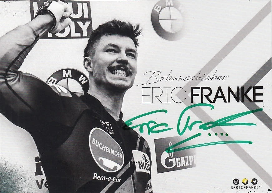 Eric Franke: Olympia Silber 2018, WM 3.2017,EM 2.2017+2021 Bob GER - Bild 1 von 1