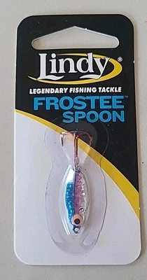 Lindy Frostee Spoon 1/8oz Rainbow  Ice Fishing Jig LF8384 FREE SHIPPING  - Image 1 of 2