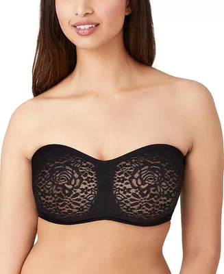 Sujetador sin tirantes Wacoal Halo para mujer, negro talla 38C 0233 Foto 1 de 3