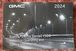 🛻🛻2024 GMC Sierra 1500 Essential Operating Owners Manual OEM Free Shipping🛻🛻 - Picture 1 of 2