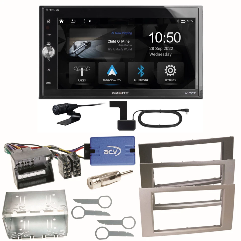 Xzent X-527 Android Auto CarPlay Einbauset für Ford Focus C-Max Fiesta Transit - Bild 1 von 1
