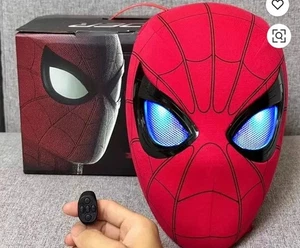 1:1 Spider Man Maske Headcover Augen beweglich manuell elektrisch ferngesteuert Helm - Bild 1 von 1