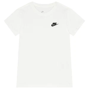 Nike Kinder Kurzarm T-Shirt Large Weiß Rundhals FZ5177-100 Baumwolle Unisex Neu - Bild 1 von 5