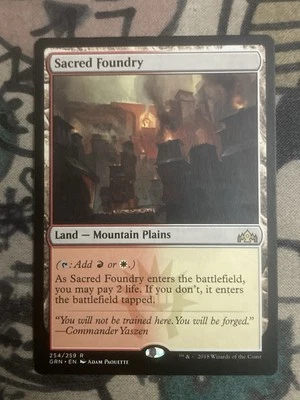 MTG Sacred Foundry Guilds of Ravnica 254/259 Regular Rare Magic The Gathering - Image 1 of 2