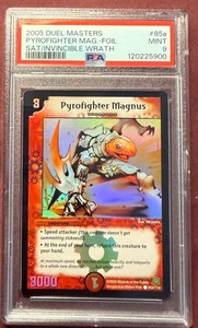 Duel Masters DM-06 Stomp-A-Tron Pyrofighter Magnus #85a/110 Foil English PSA 9 - Picture 1 of 2