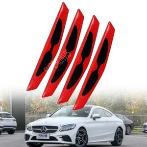 4pcs Door Anti-collision Strip Warning Decorative Sticker For Mercedes Benz W205 - Picture 1 of 16