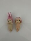 Sonny Angel Hippers Series - Pink Lop Ear & Pink Rabbit Mini Figure