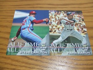 2017 Topps All Time All Stars #ATAS29 Hank Aaron #ATAS25 Steve Carlton