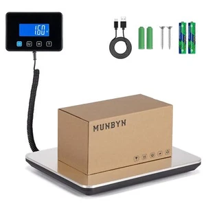 MUNBYN 440lbs/1.8oz Heavy Duty Shipping Scale Digital Postage Scale for Packages - Picture 1 of 9