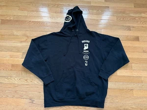 Express Men’s NBA Indiana Pacers Logo Hoodie Jacket Size LARGE Mens Gold Black - Picture 1 of 6